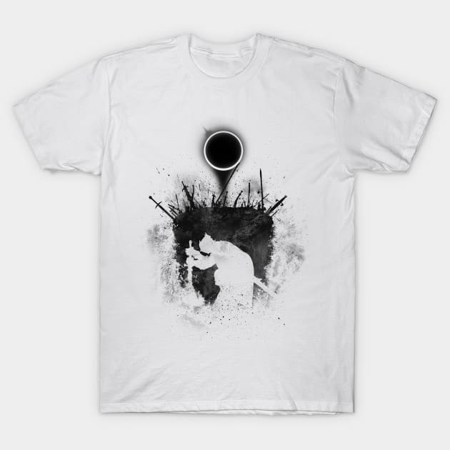Fire Eclipse (Darkness version) T-Shirt by Manoss